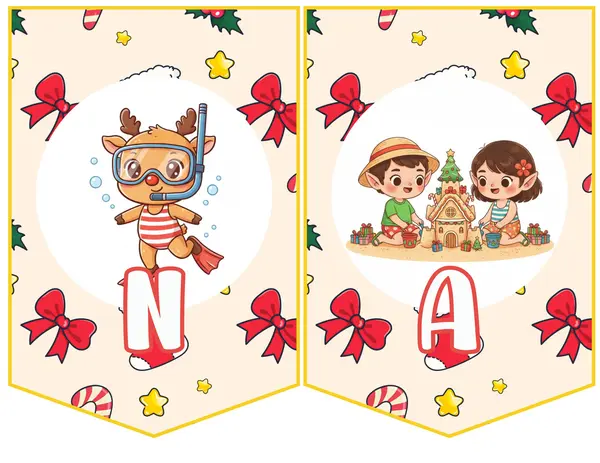 Banderines Navidad Veraniega