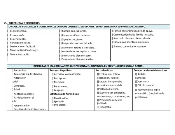 Plan de Apoyo Individualizado (PAI) – Formato Editable y Completo