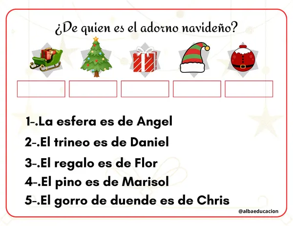 ¿De quien es el adorno navideño?