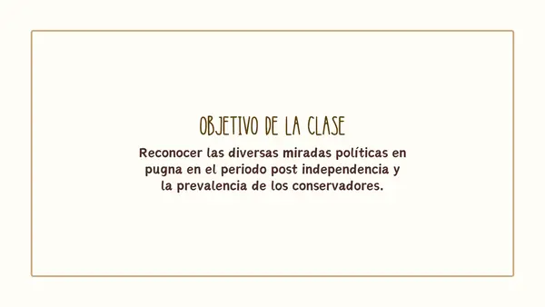 Organización de la República | Bandos políticos y constituciones 