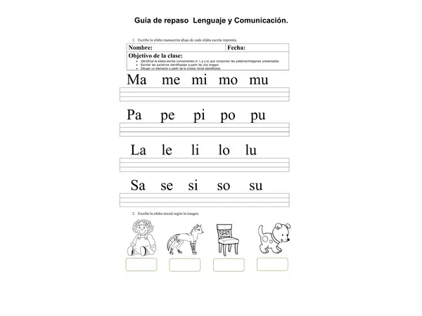 guia de repaso letra M-P-L-S