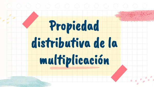 Propiedad distributiva de la multiplicación