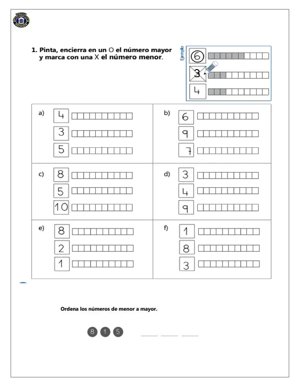 Cuadernillo matemática 1ro básico
