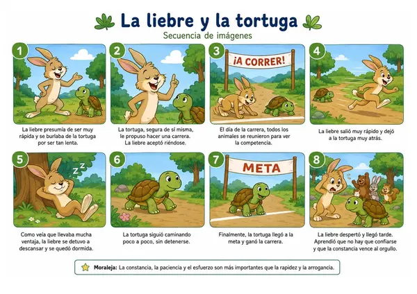Fábula la liebre y la tortuga