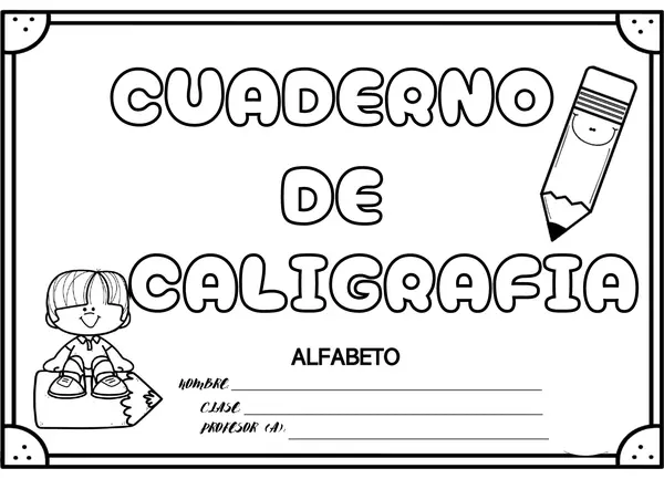 Cuaderno de caligrafía