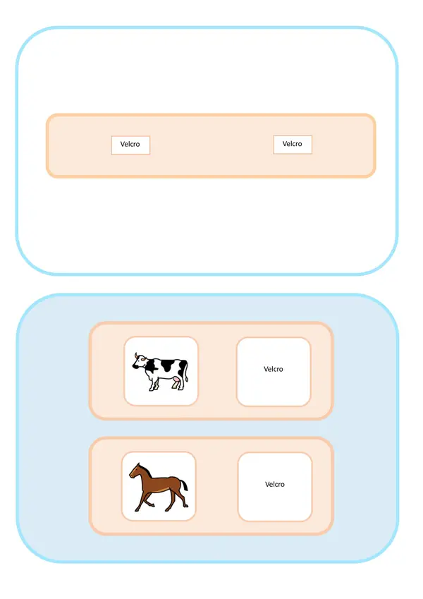 Carpeta Teacch Animales (pareo de imágenes)