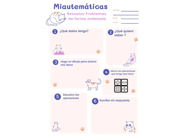 PDF Pasos para resolver un Problema Matematico 