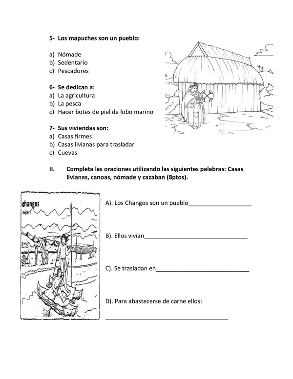 EVALUACIÓN PUEBLOS ORIGINARIOS 2° BÁSICO