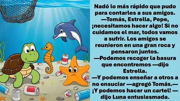 Cuento "Luna, la tortuga que cuida el mar"