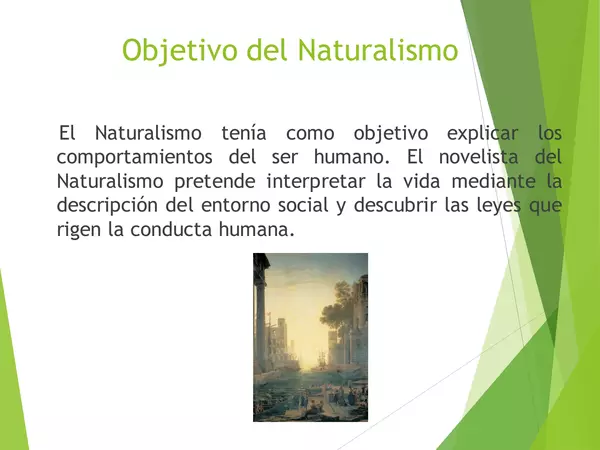 PRESENTACION EL NATURALISMO, lenguaje, cuarto medio