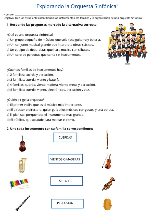 Música: Orquesta Sinfónica