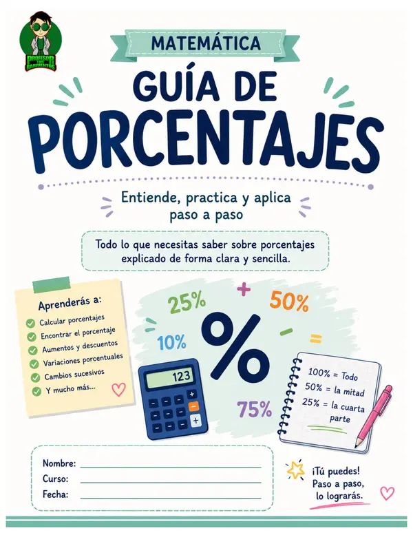 Guía de porcentajes 