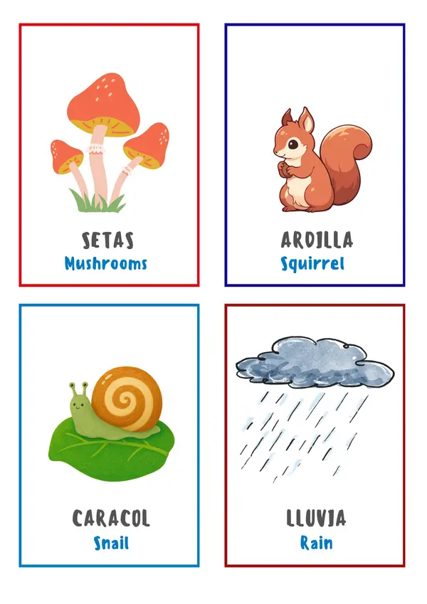 Aprende sobre el Otoño / Fall de forma divertida y bilingüe! 