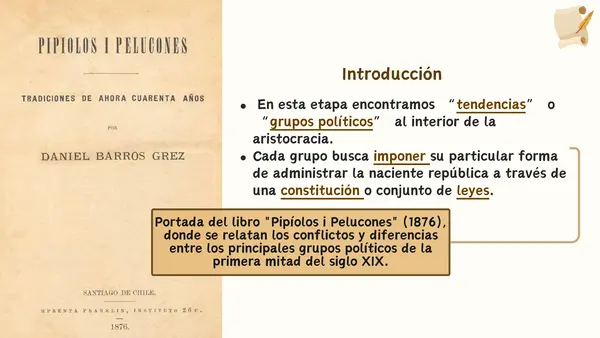 Organización de la República | Bandos políticos y constituciones 