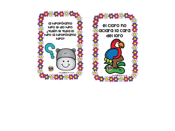 Trabalenguas para niños