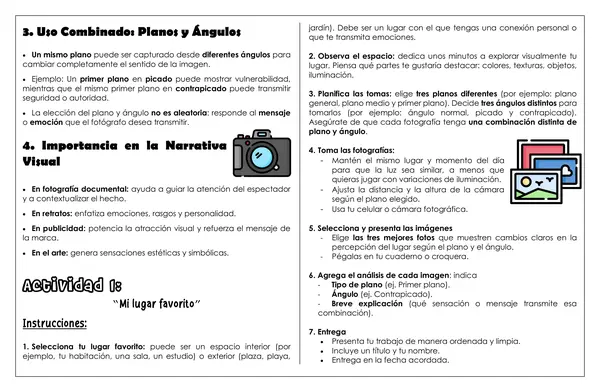 ARTES - Lenguaje fotográfico: planos y ángulos