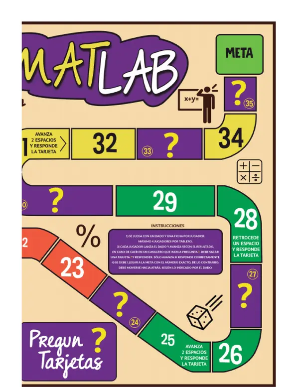 Juego de tablero matemático