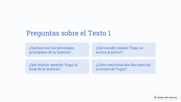 Texto de comprensión lectora con TIERRA DE OSOS