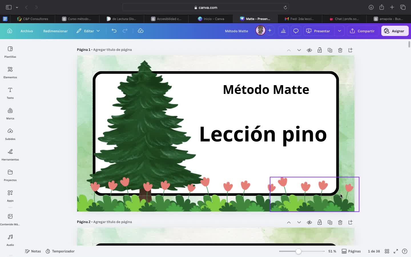 Clase completa. Método Matte lección pino 
