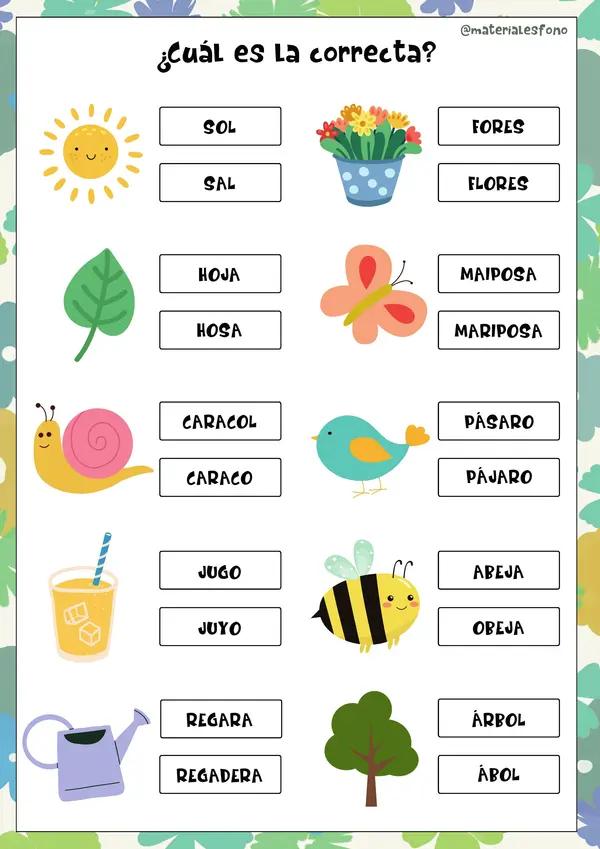 Actividades de primavera