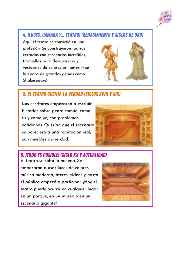 El Teatro para Primer Ciclo: Guía Didáctica, Historia y Taller de Creación (Material Completo)
