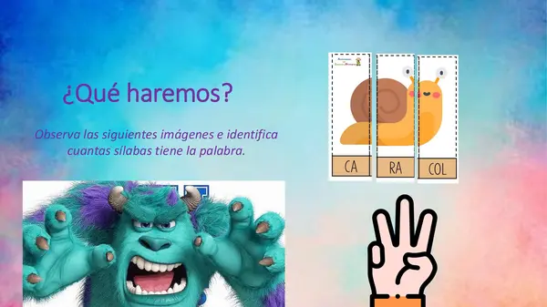 SEGMENTACACIÓN SILÁBICA, 1 A 4 SILÁBAS, PÁGINA 72