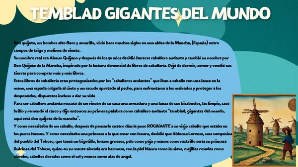 Presentación “Erase una vez Don Quijote” 