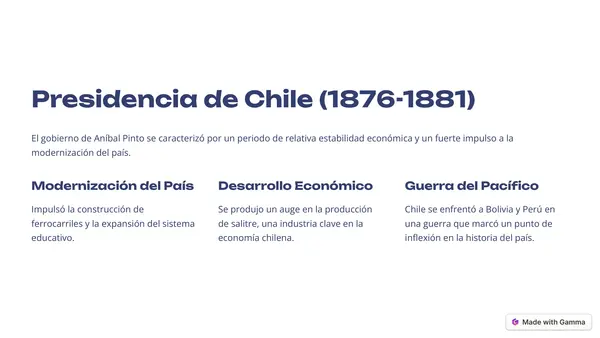 Presidentes de Chile - Aníbal Pinto Garmendia