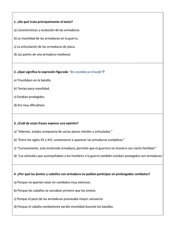 Comprensión lectora: Artículo informativo - Un blindaje poderoso