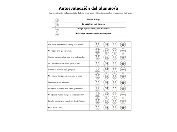 Autoevaluación II