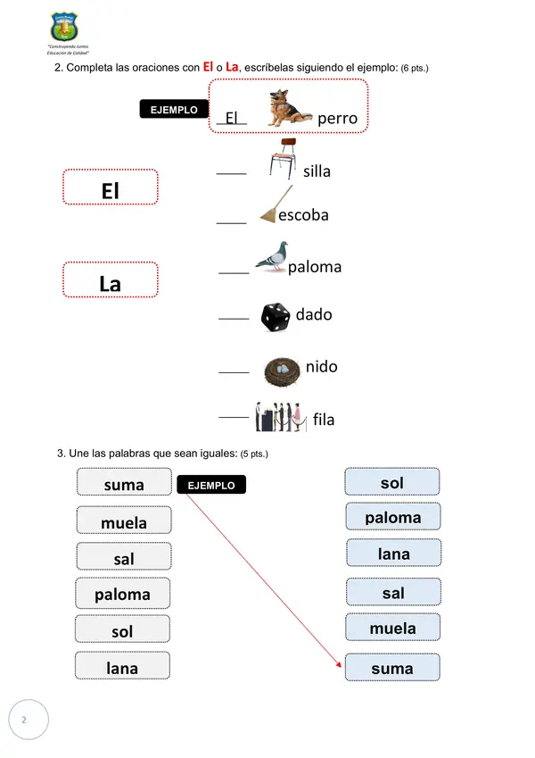 Guia de Lenguaje para comenzar a escribir