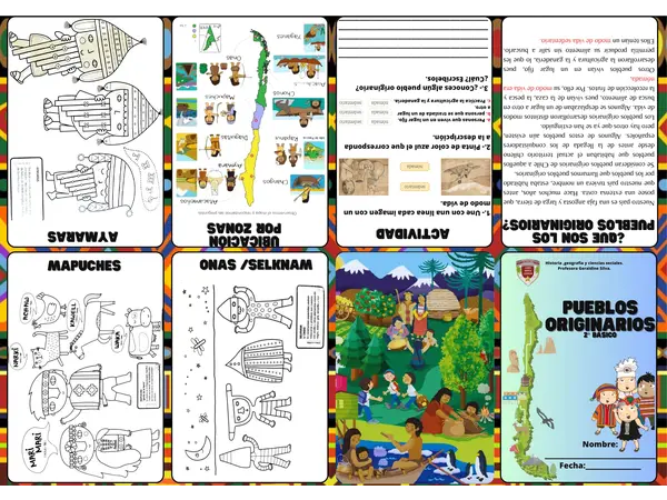  Mini libro Pueblos Originarios