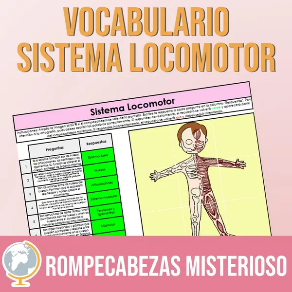 Sistema locomotor rompecabezas misterioso