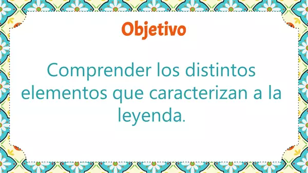 Presentación para introducir concepto de leyenda