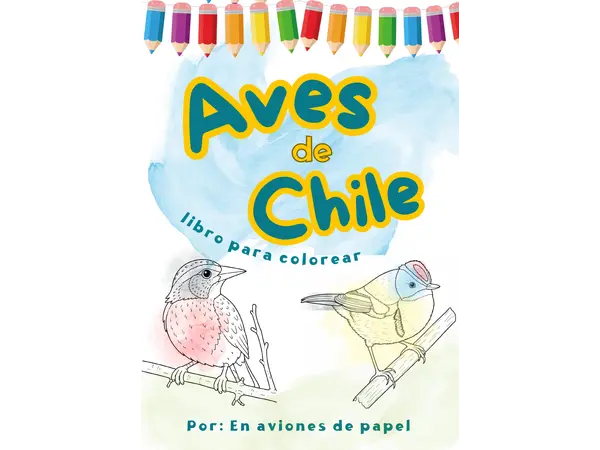 Ilustraciones coloreables Aves de Chile 