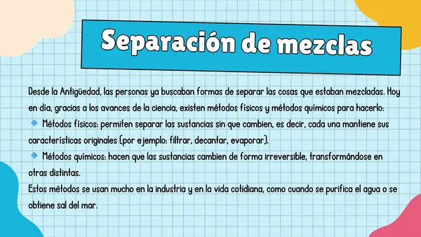Separación de mezclas