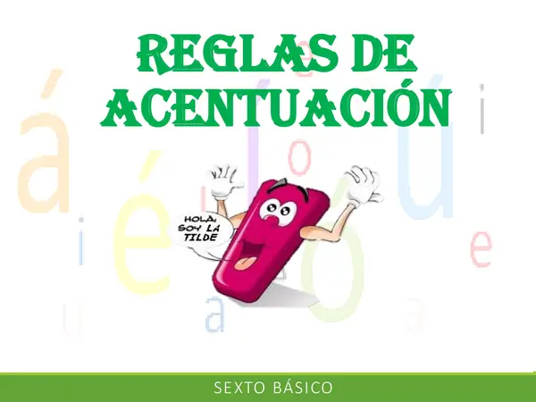 Material de reglas de acentuación