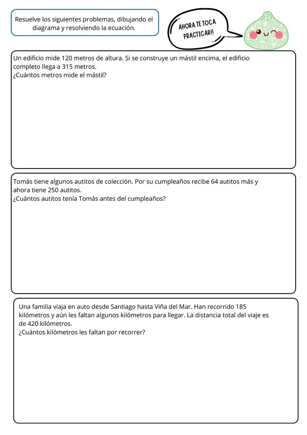 Ecuaciones e inecuaciones Matemática 4to básico