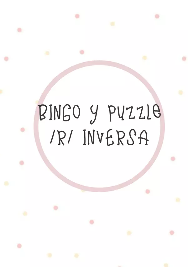 Bingo y puzzle "R" inversa