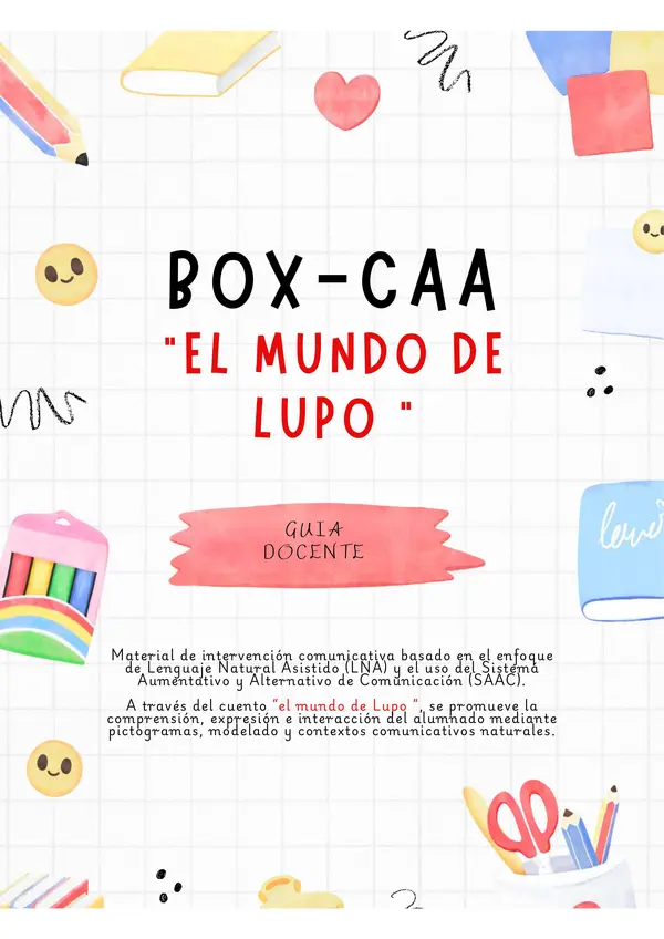 Colección BoxCAA: Comunico con SAAC. El mundo de Lupo
