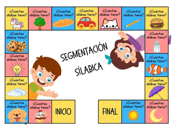Juegos de mesa segmentación silábica