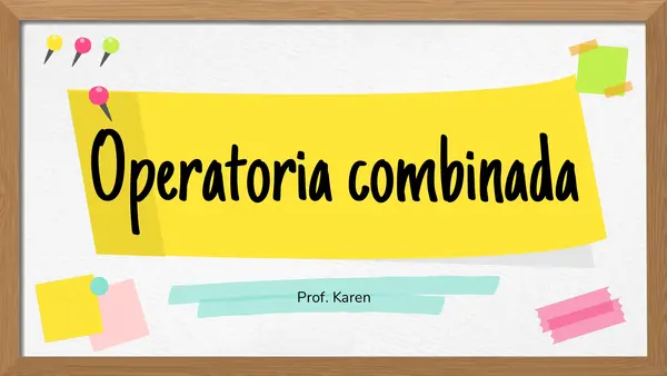 OPERATORIA COMBINADA 