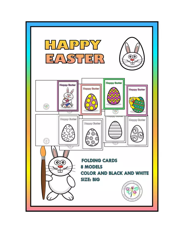 Folding Cards Easter Gifts Tags Tarjetas plegables Pascua