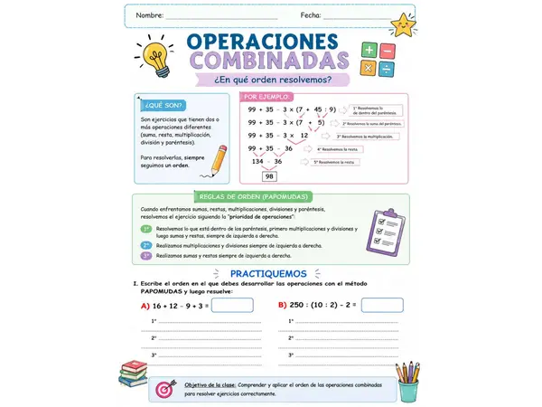 operaciones combinadas quinto