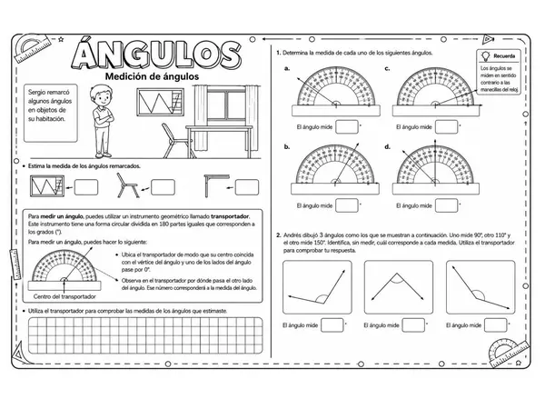 Angulos, contruccion y comparación