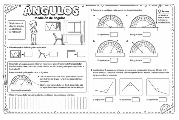 Angulos, contruccion y comparación