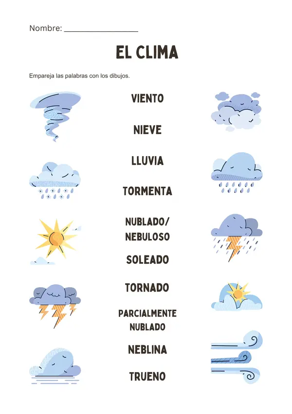 El clima - pack de actividades 