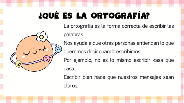 Presentación: Ortografía