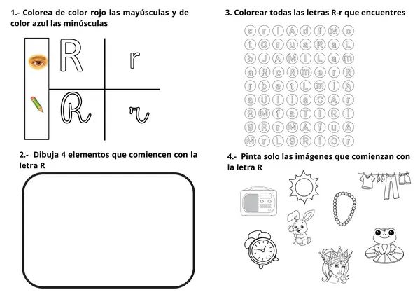 Pack de Guías Lenguaje: Letras N, R, G y F
