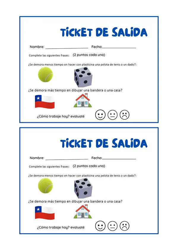 Ticket de salida